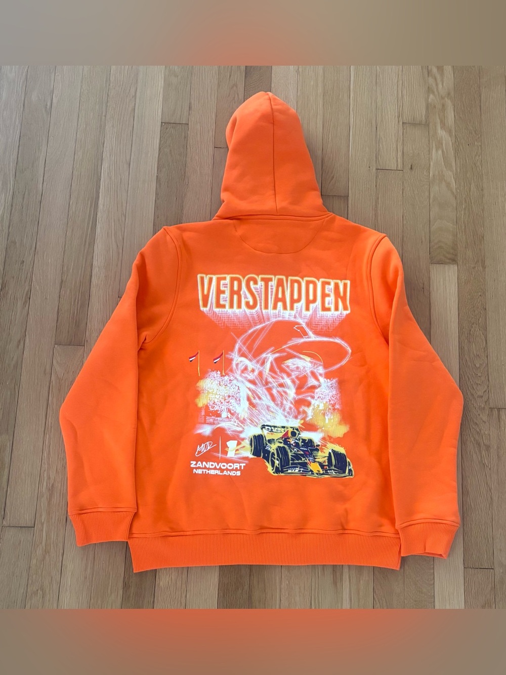 Red Bull Racing F1 Max Verstappen Zandvoort Hoodie Mens L Cotton Blend Castore